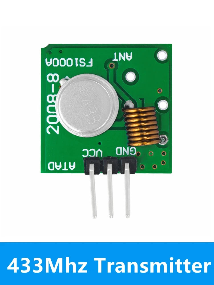 433MHz RF Transmitter & Receiver Module Kit for Arduino DIY RF Module Kit Axl 433Mhz Transmitter