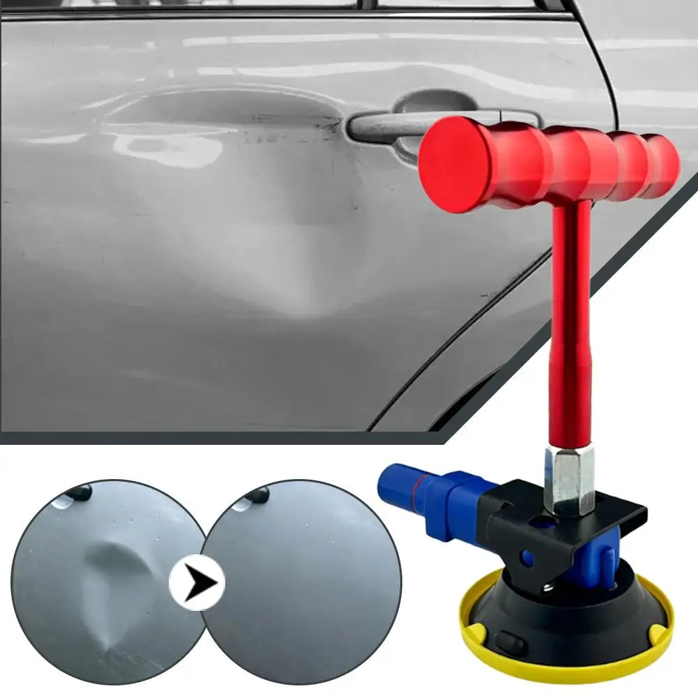 T-Handle Suction Cup Dent Puller | Paintless Car Dent Repair Dent Repair Tool Axl