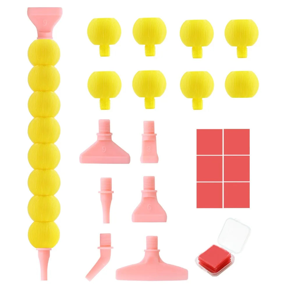 5D Diamond Painting Pen Kit – 12 Pen Tips & Clay Included