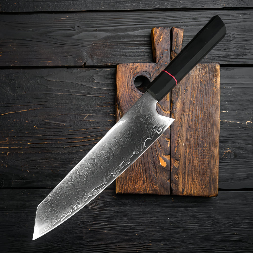 8-Inch Damascus Chef Knife – 67-Layer VG10 Steel & G10 Handle Damascus Chef Knife Axl