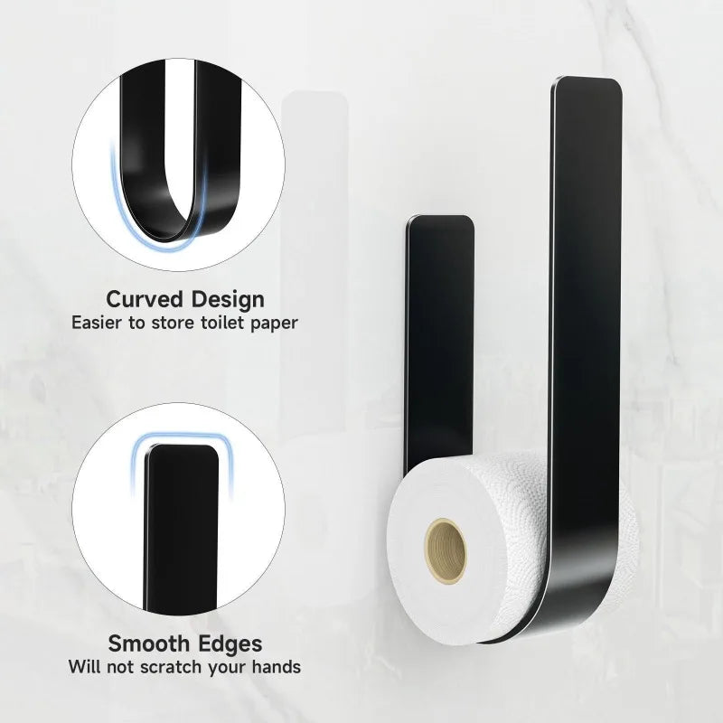 Wall-Mounted Toilet Paper Storage Rack – Modern Minimalist Bathroom Storage Rack Axl