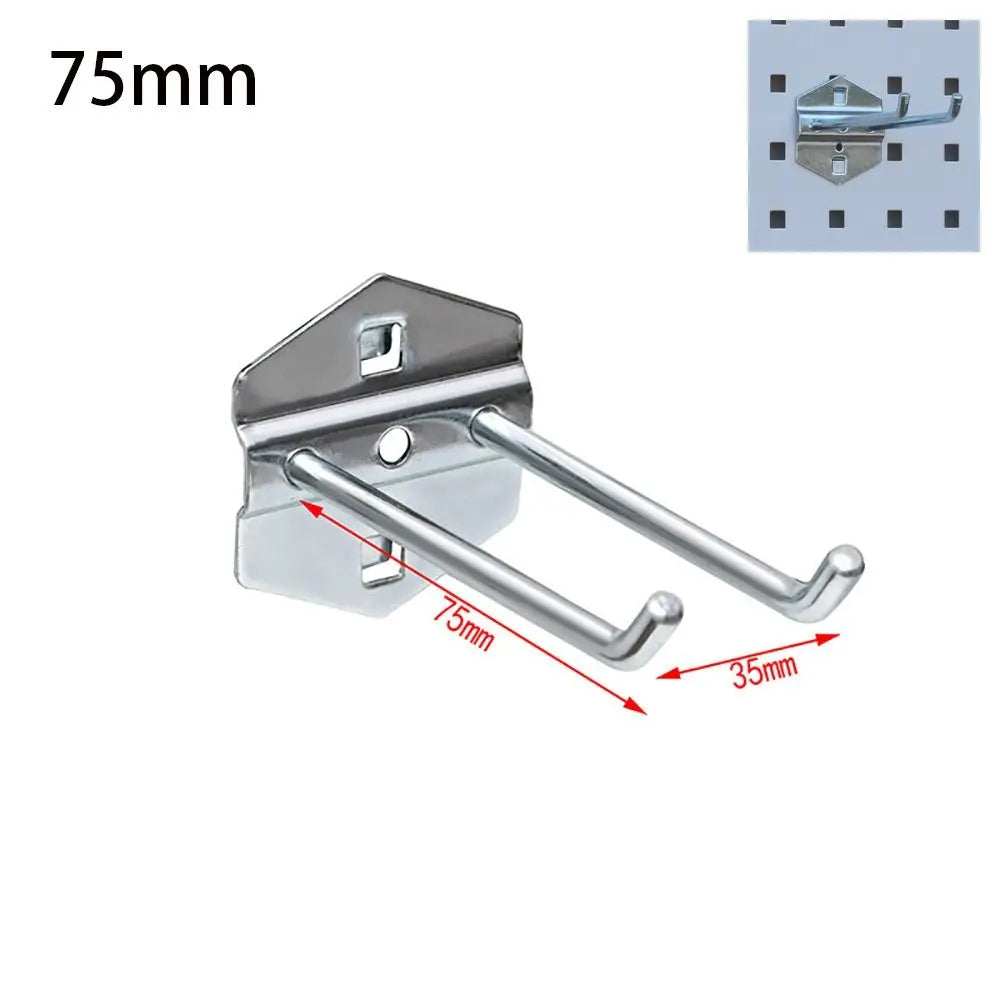 Steel Pegboard Hooks – Wall Mount Hanger for Garage & Kitchen Pegboard Hook Axl 75mm
