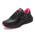 YBQJOO Women's Casual Sneakers – Lightweight Lace-Up Sport Shoe Women's Casual Sneakers Axl Rosy Red 37