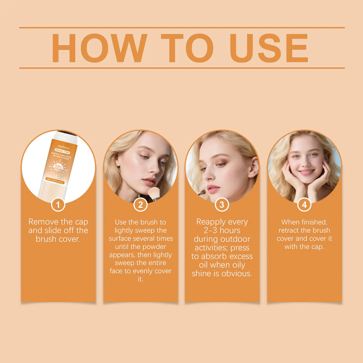 SPF 50+ Sunscreen Setting Powder – Matte Translucent 8g Sunscreen Setting Powder Axl
