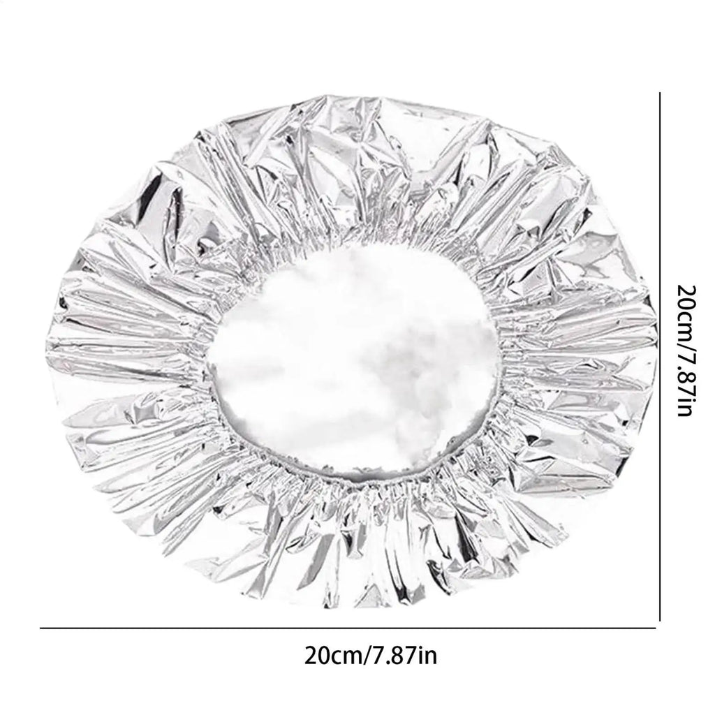 Stretchable Aluminum Foil Food Covers – 50pc Reusable Lids Food Cover Lids Axl