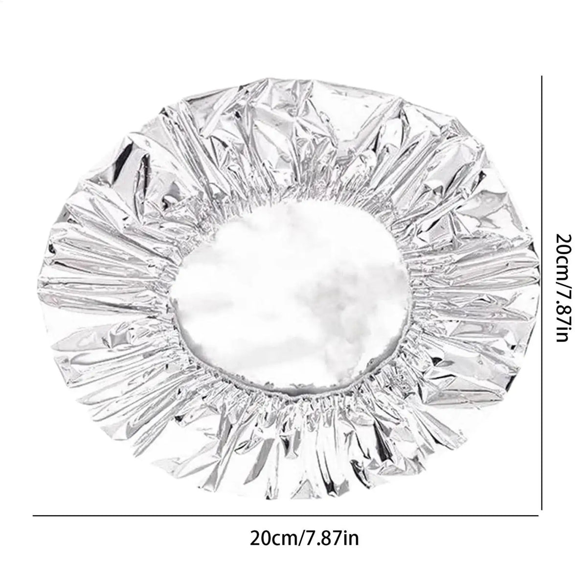 Stretchable Aluminum Foil Food Covers – 50pc Reusable Lids Food Cover Lids Axl