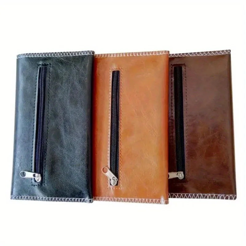 PU Leather Tobacco Pouch – Rolling & Pipe Tobacco Wallet Case Tobacco Pouch Wallet Axl