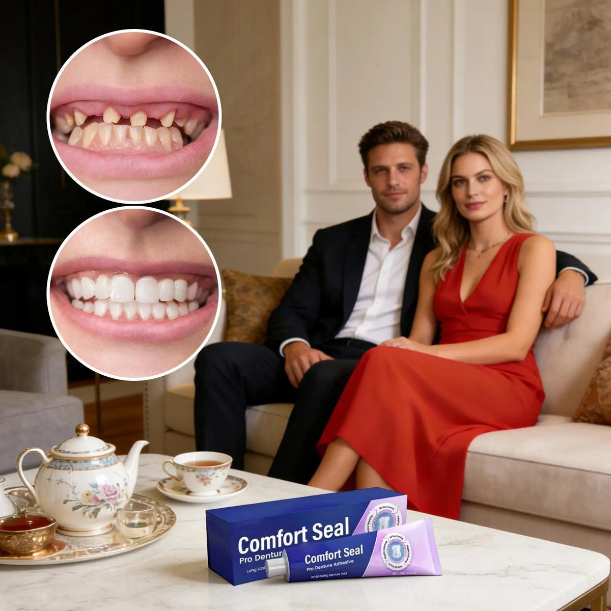 40g Denture Adhesive Cream – Strong All-Day Hold Denture Adhesive Cream Axl