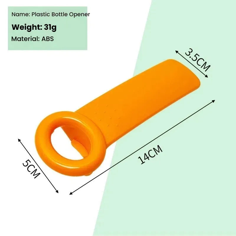 2-in-1 Portable Bottle & Cap Opener – Non-Slip Kitchen Gadget Bottle Opener Axl orange