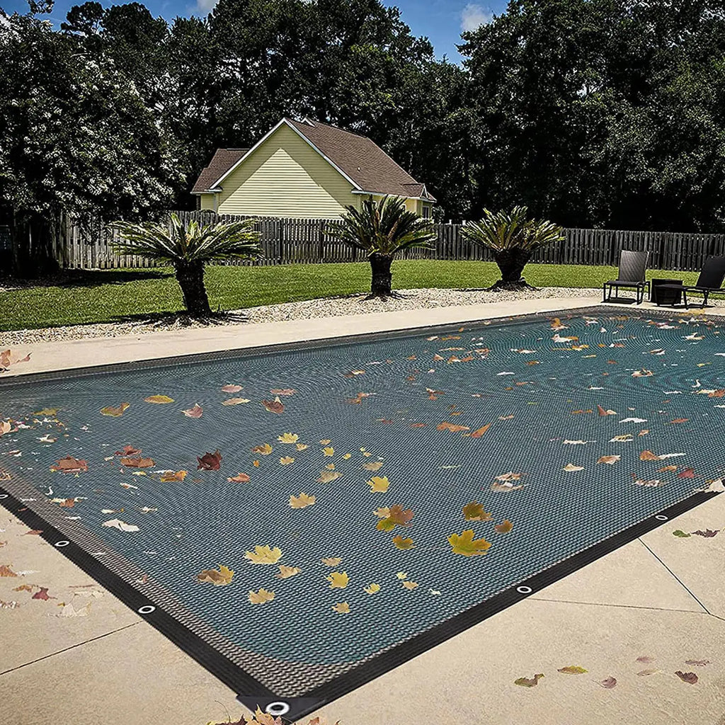 Inground Pool Leaf Cover – Fine Mesh PE Pool Net Screen Pool Leaf Cover Axl