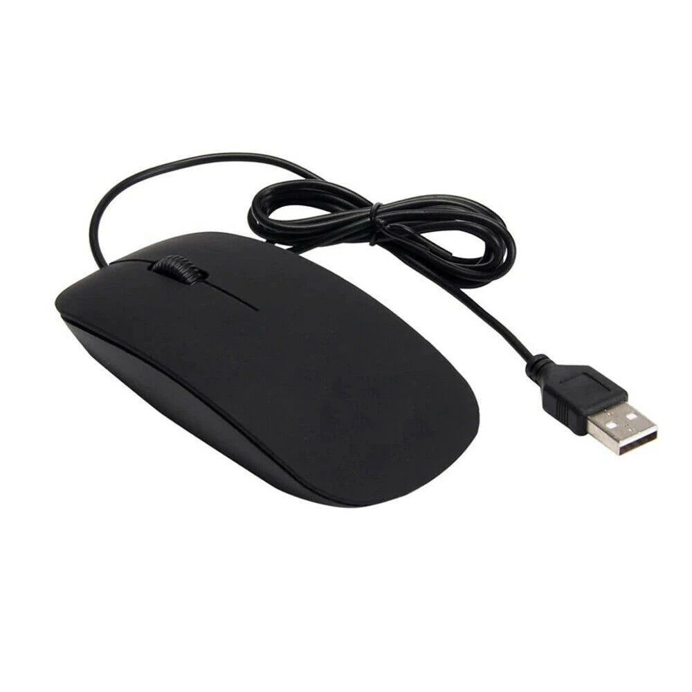 Wired USB Optical Mouse – Scroll Wheel, Ergonomic, PC & Laptop Wired USB Mouse Axl