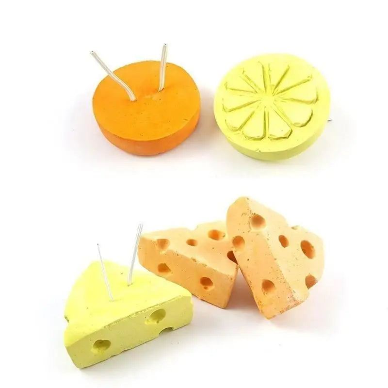 Small Pet Calcium Molar Chew Toy – Corn, Cheese & Orange Small Pet Chew Toy Axl
