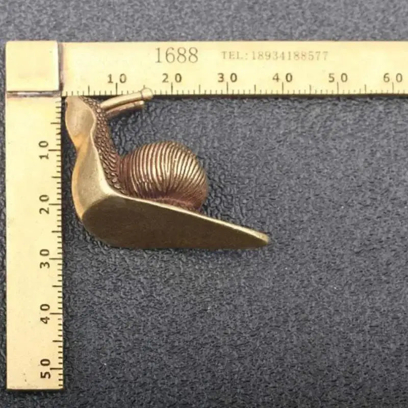 Mini Pure Copper Snail Statue – Antique Brass Desk Ornament Brass Desk Ornament Axl