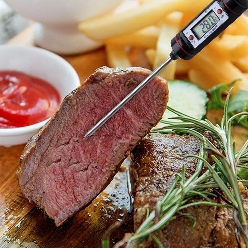 Digital Probe Food Thermometer – BBQ, Meat, Steak & Kitchen Kitchen Thermometer Axl