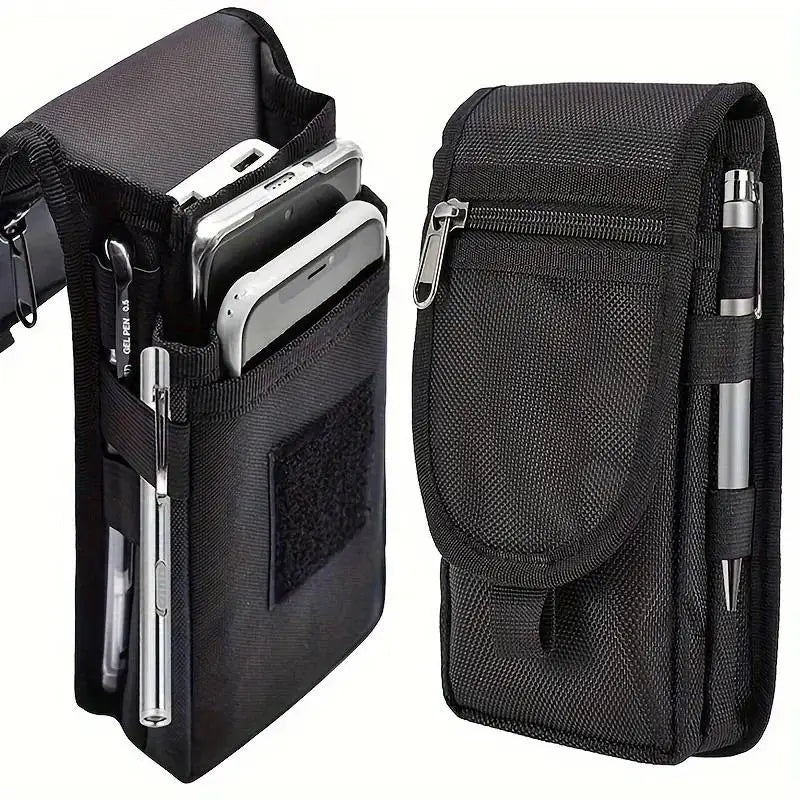 Oxford Flip-Top Phone Waist Bag with Pen Slot | Belt Pouch Phone Waist Bag Axl