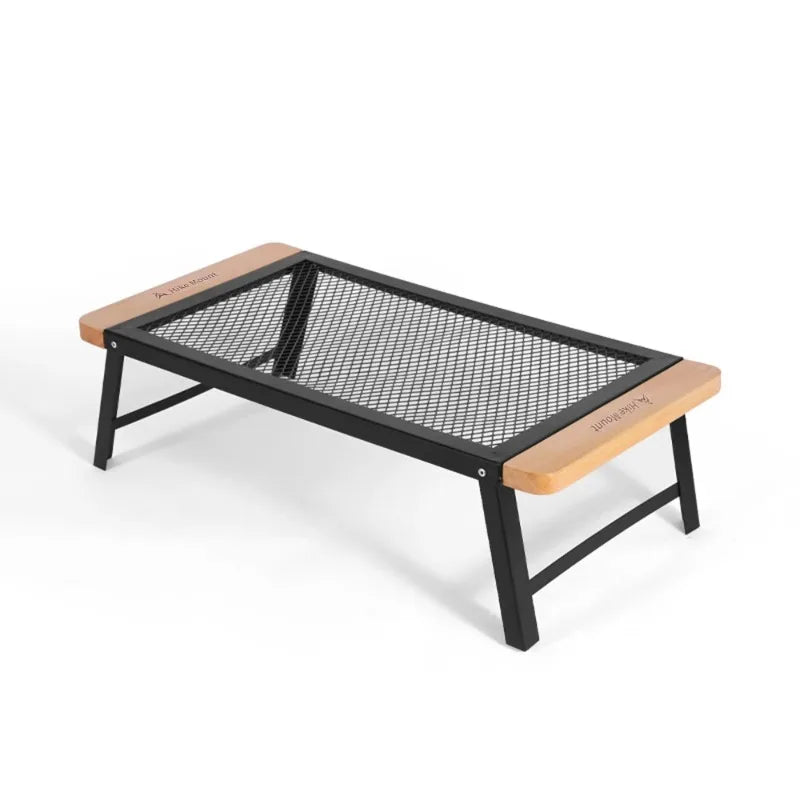 Folding Camping Grill Table – Portable Steel Campfire Grate Camping Grill Table Axl