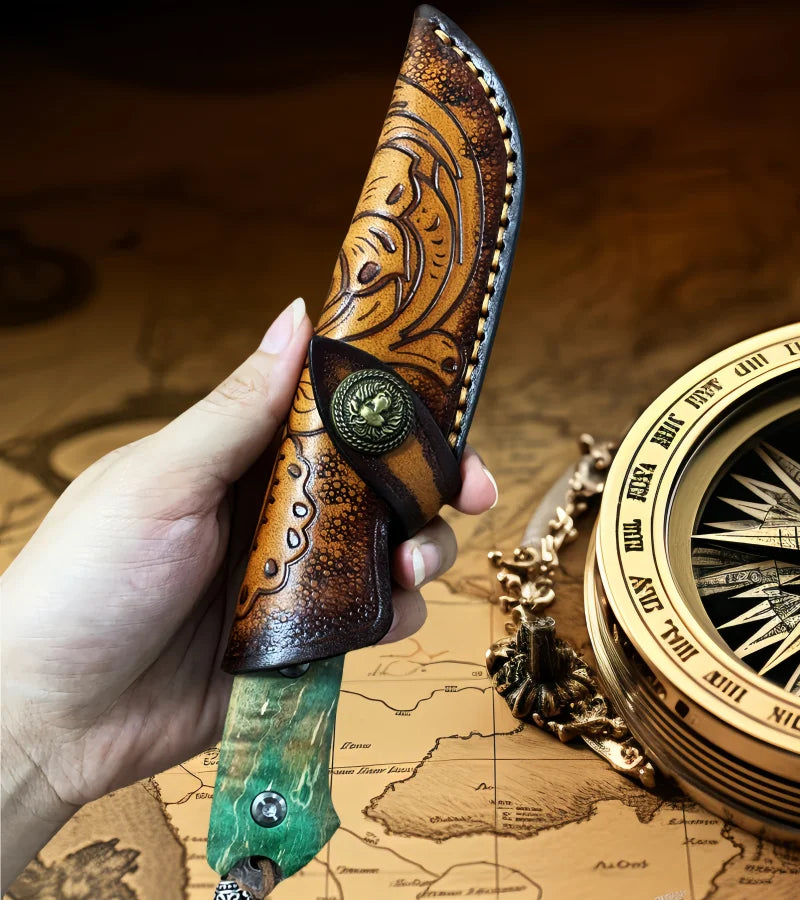 Damascus Steel Hunting Knife – 67-Layer VG10 Fixed Blade Fixed Blade Knife Axl KNIFE COVER China Mainland