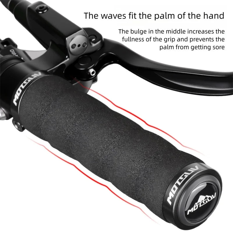 Double Lock-On Bike Handlebar Grips – Anti-Slip Aluminum MTB Bike Handlebar Grips Axl