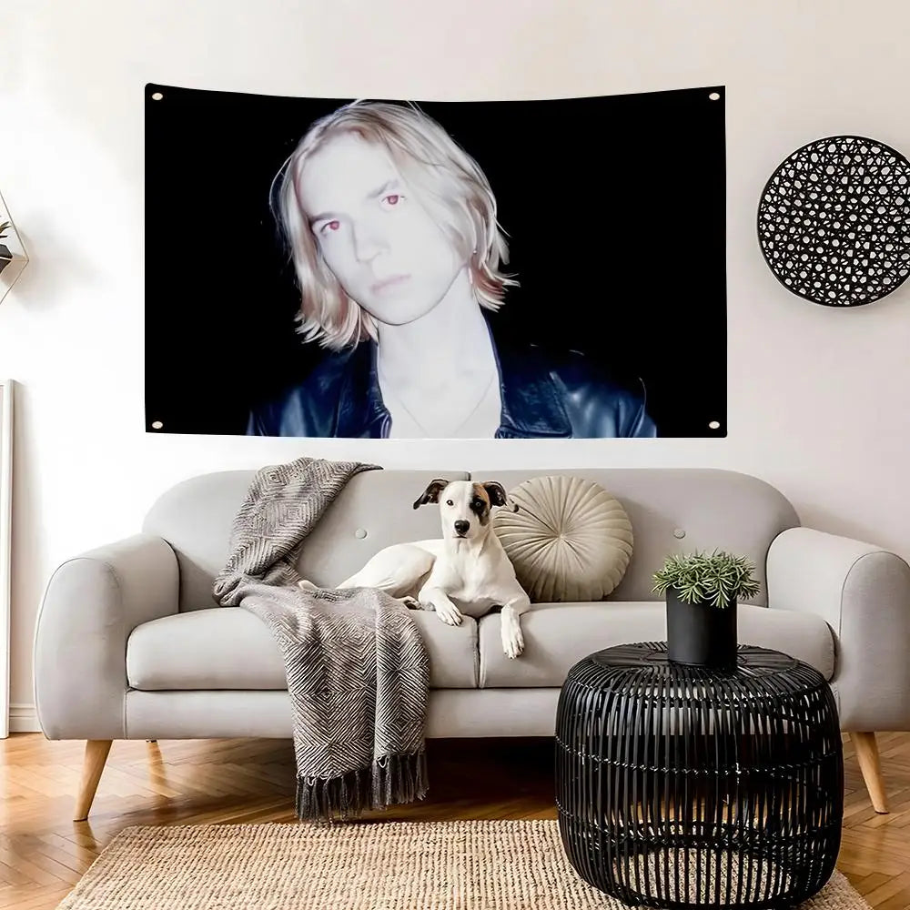 2-2hollis Rapper Flag – Wall Banner for Bedroom & Concerts Wall Flag Banner Axl