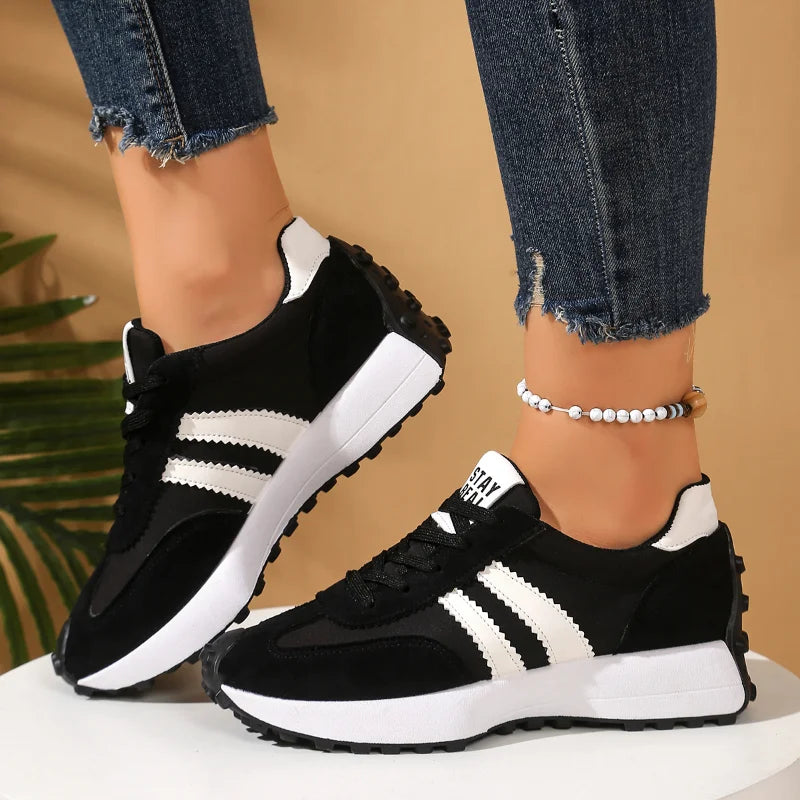 UXST Men's Casual Sneakers – Thick Sole Lightweight Lace-Up Casual Sneakers Axl