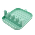 Kitchen Spoon Rest & Utensil Holder – Non-Slip Organizer Rack Utensil Holder Rack Axl Green