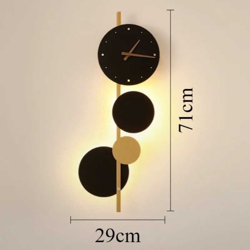 Modern Nordic Wall Clock – Large Silent Luminous Decor 71cm Wall Clock Axl 71X29X6CM