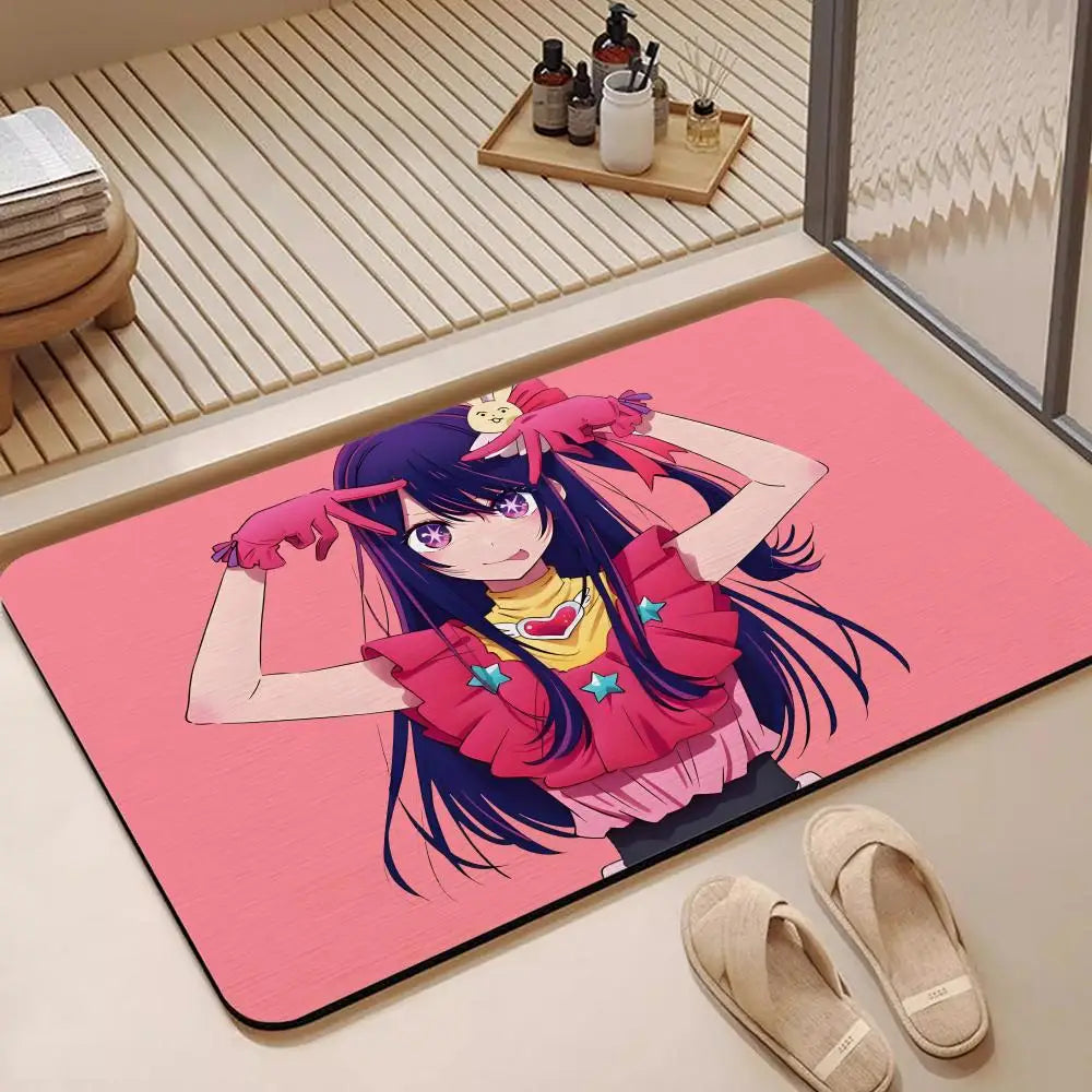 Diatomite Bath Mat – Quick Dry Anti-Slip Anime Floor Mat Diatomite Bath Mat Axl