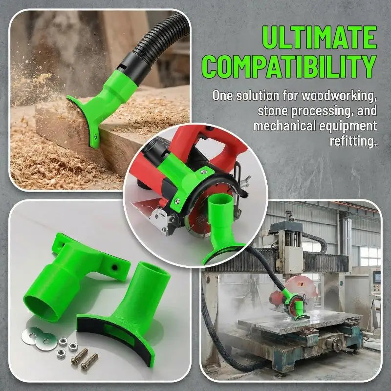 Angle Grinder Dust Extractor Double Port Adapter | Tool-Free Dust Extractor Adapter Axl