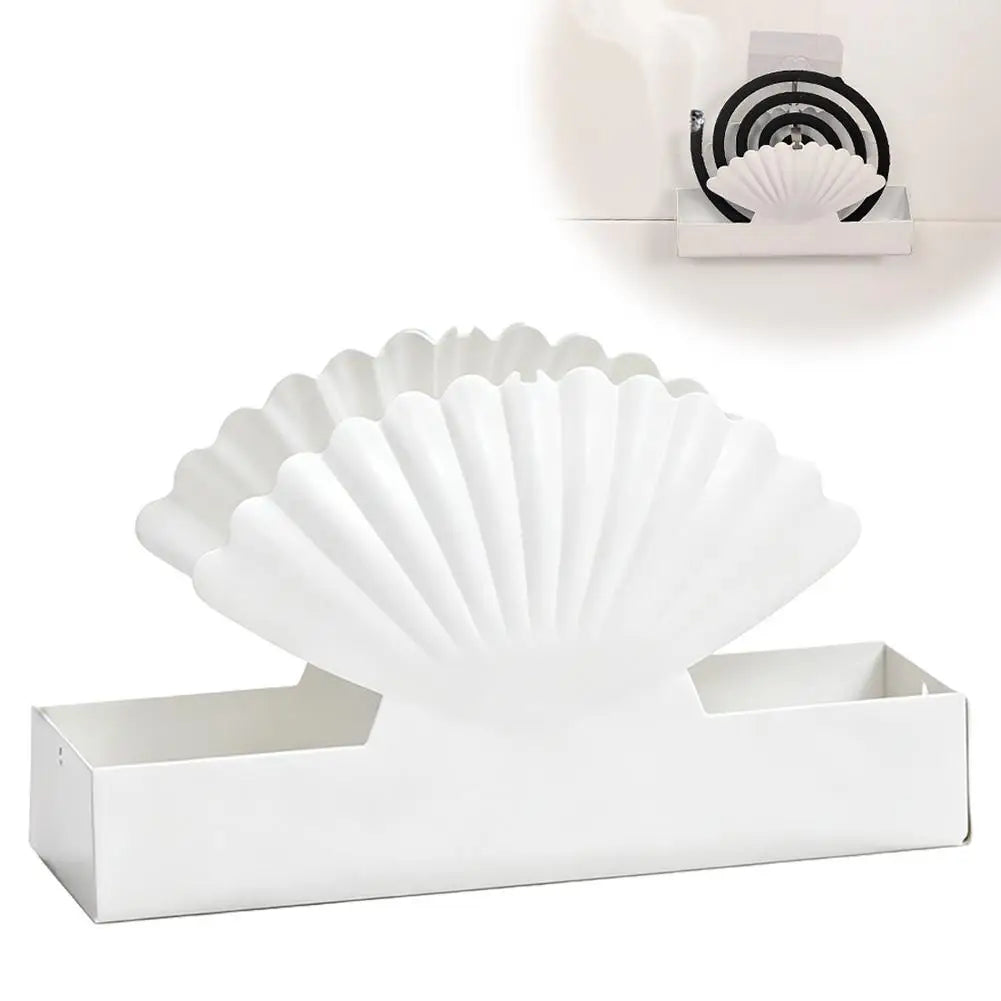Shell Mosquito Coil Holder – Iron Burner Tray for Home & Camping Mosquito Coil Holder Axl A