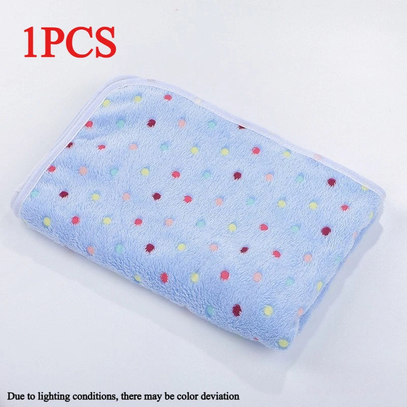 Soft Flannel Pet Blanket for Dogs & Cats | Cartoon Christmas Throw Pet Throw Blanket Axl O-1pcs 60x40cm