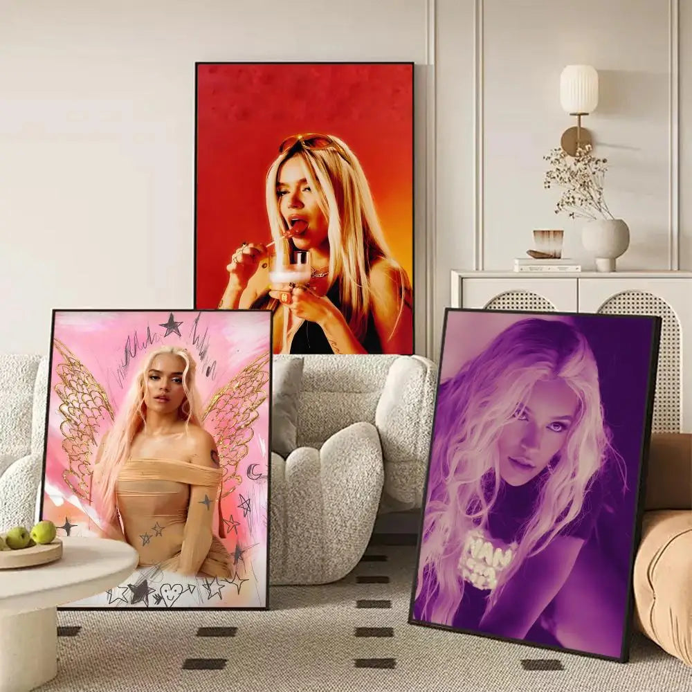 Karol G Self-Adhesive Poster Sticker | Modern Wall Art Decor Wall Art Sticker Axl