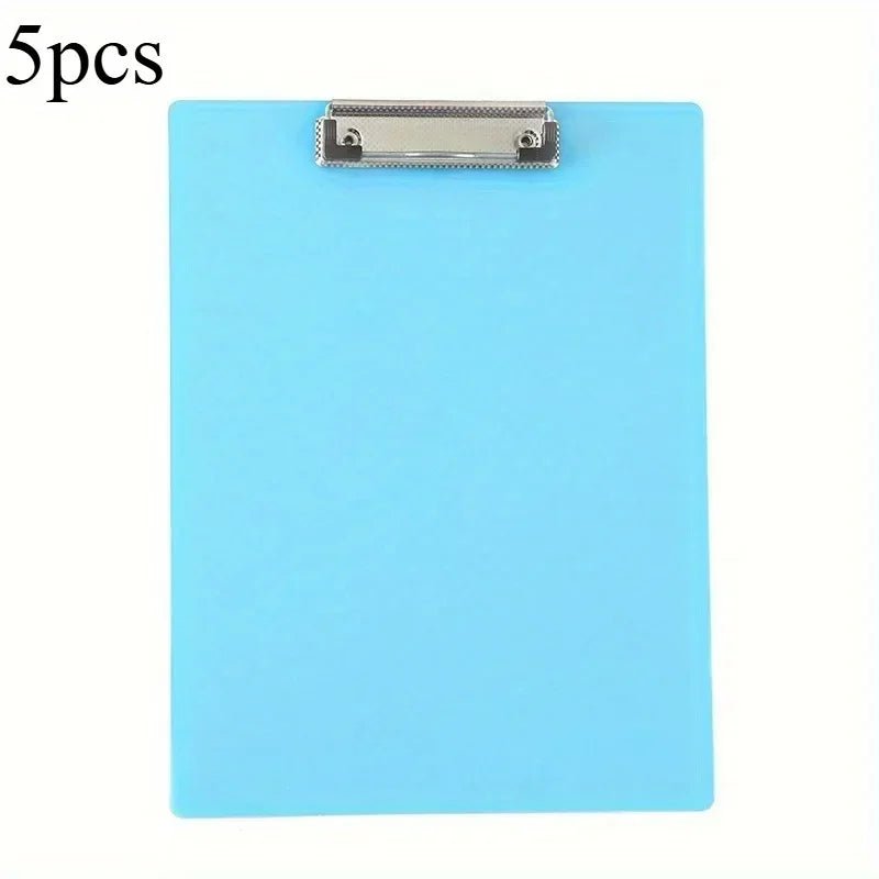 5-Pack A5 Clipboard Folder Writing Pad Holders | Kids & Office Clipboard Folder Set Axl Blue-5PCS