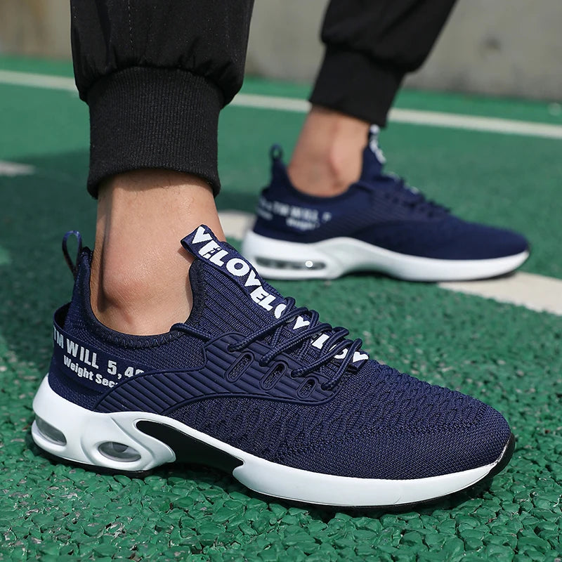 ZULIWAGN Men's Lightweight Breathable Sneakers | Sizes 39–45 Men's Casual Sneakers Axl Navy Blue 39