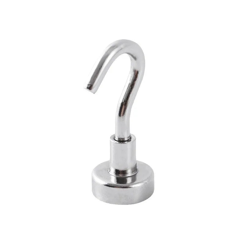Neodymium Magnetic Hooks 5KG – 360° Swivel No-Drill, 4-Pack Magnetic Hooks Axl