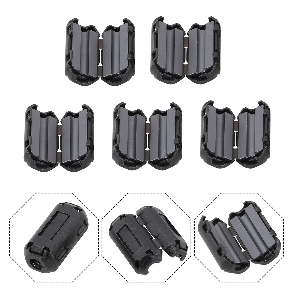 5-Pack Clip-On Ferrite Bead RFI Noise Filter – USB & Cable Clamp Ferrite Noise Filter Axl 3.5mm China Mainland