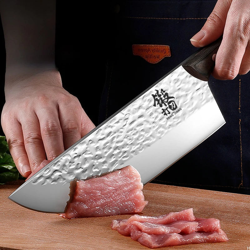 PLYS Professional Butcher Cleaver – Sharp Stainless Steel Knife Butcher Cleaver Knife Axl