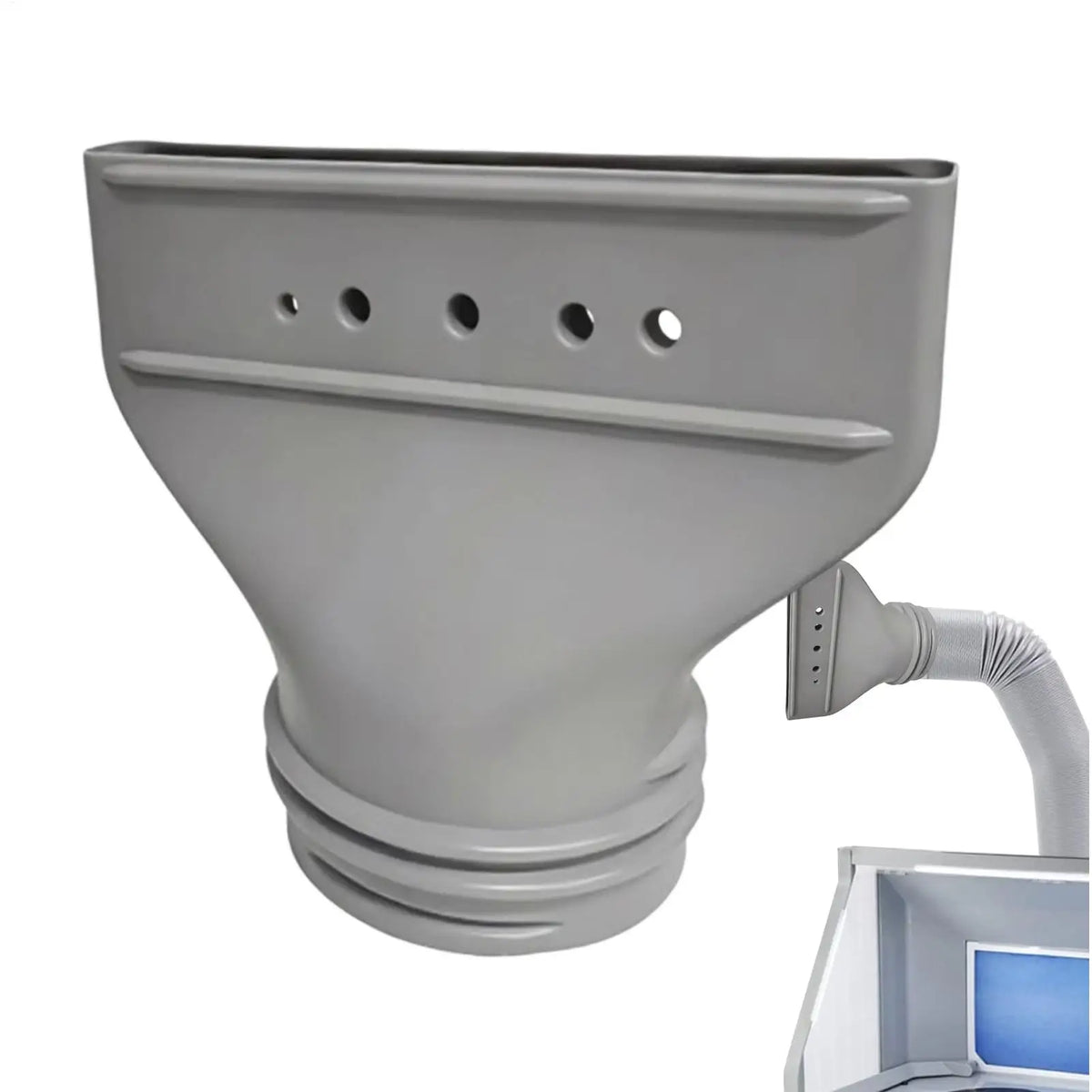 Flat Exhaust Duct Connector for Portable AC Window Hose Adapter AC Hose Connector Axl