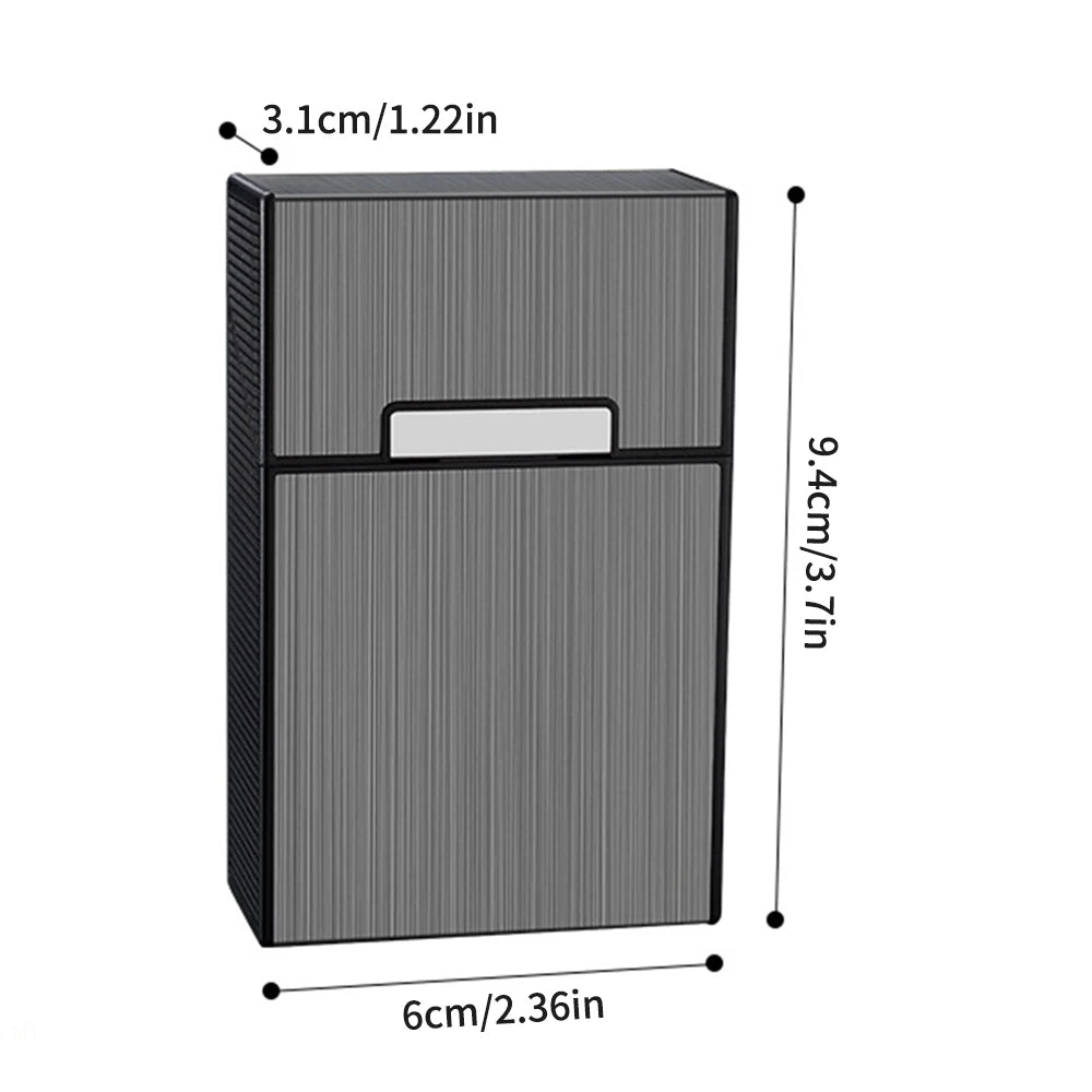 Portable Aluminum Cigarette Case – 20 King Size Holder Box Cigarette Case Axl