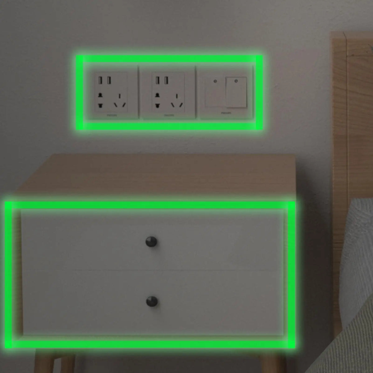 Glow in the Dark Safety Tape – Green Fluorescent Egress Marker Safety Glow Tape Axl