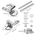 Zinc Alloy Soft Close Toilet Seat Hinge Replacement Kit 18 Pc Toilet Seat Hinge Kit Axl 18pcs