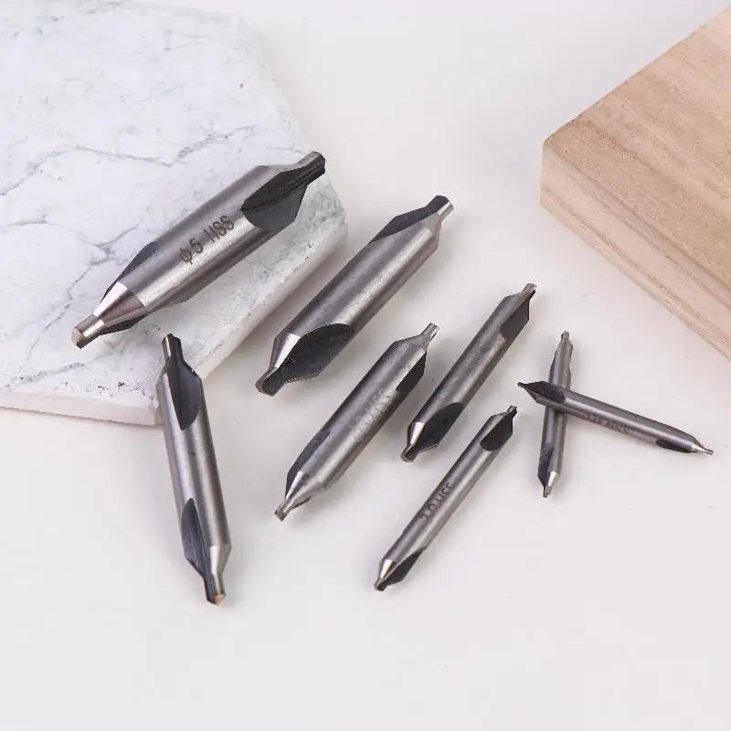 HSS Lathe Center Drill Bits 6-Pc Set – Countersink Tool Kit Center Drill Bit Set Axl