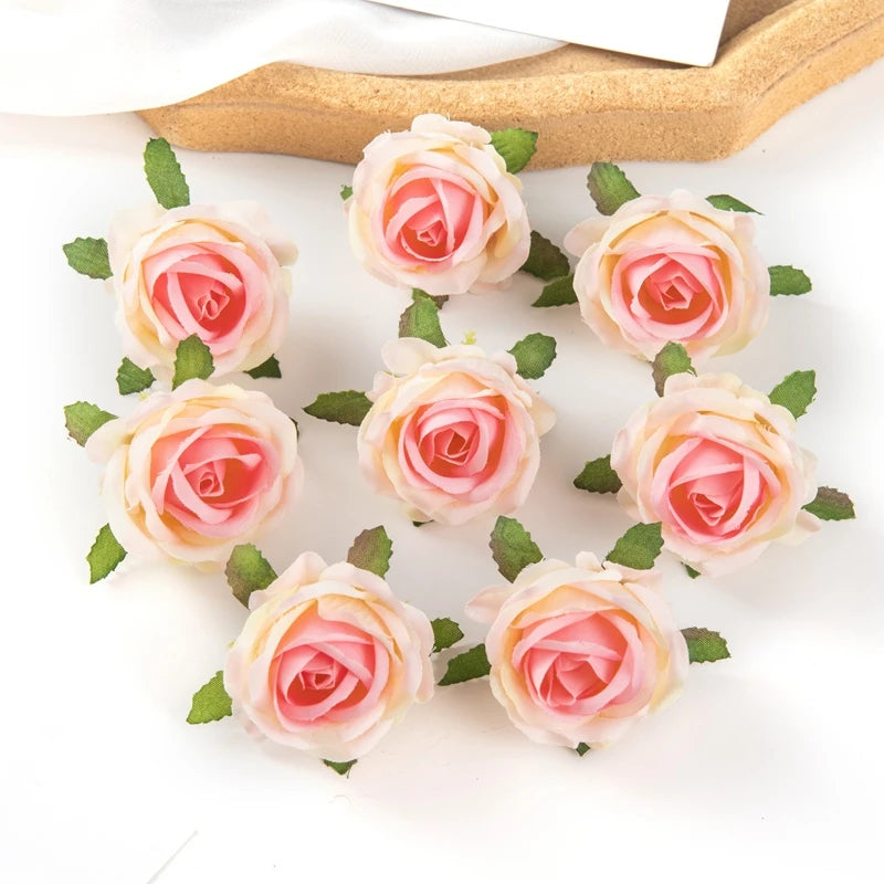 Silk Rose Artificial Flower Heads – Bulk 40/80 Pcs for Weddings Artificial Silk Flowers Axl color 8 80 pieces