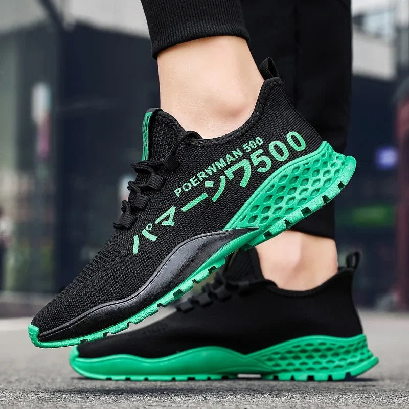 Men's Breathable Mesh Vulcanized Sneakers | Casual Trainers Men's Sneakers Axl green 41