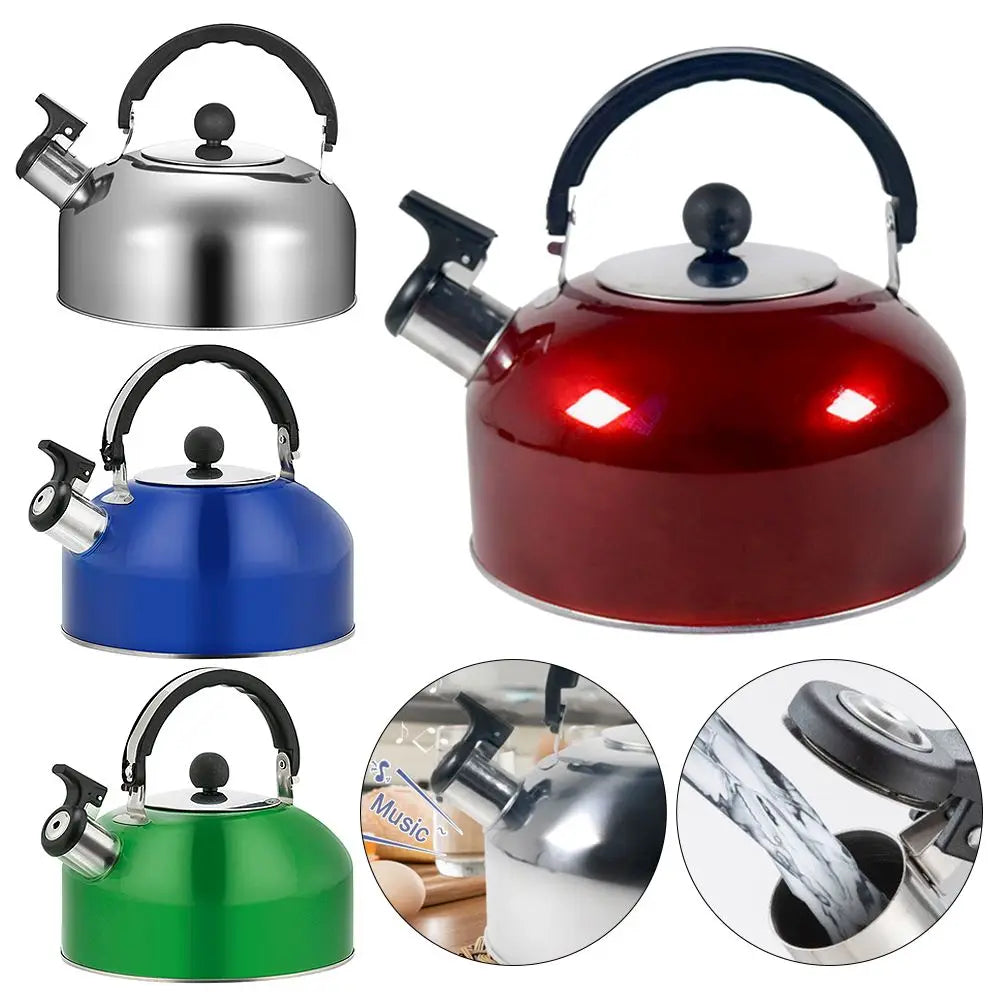 3L Stainless Steel Whistling Camping Kettle for Hiking & Outdoors Camping Kettle Axl