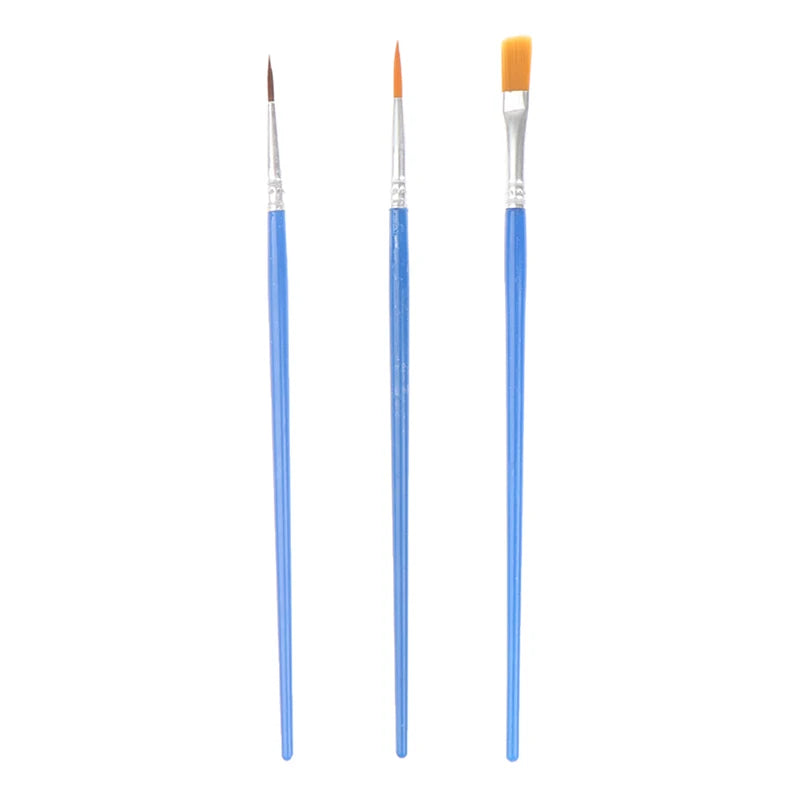 50-Piece Flat Paint Brushes – Nylon Hair Detail Brush Set Paint Brush Set Axl