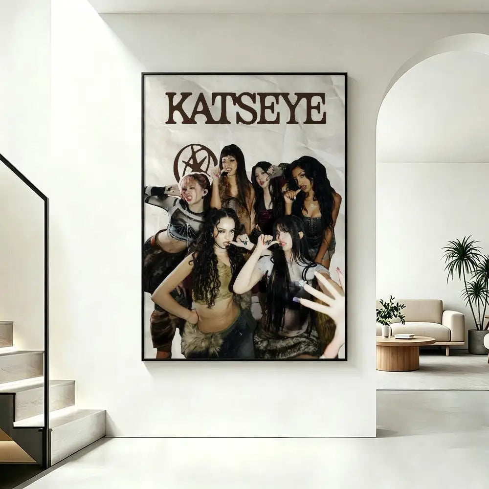 Katseye K-Pop HD Art Poster – Waterproof Sticky Wall Decor Wall Art Poster Axl