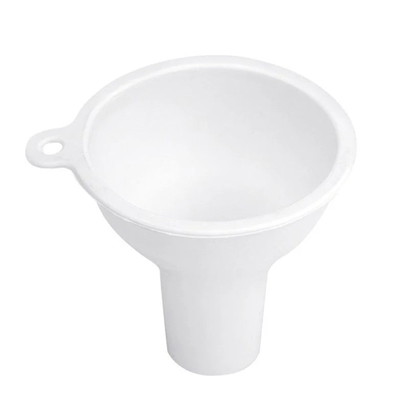 8cm Wide-Mouth Food Grade Silicone Kitchen Funnel Kitchen Funnel Axl White