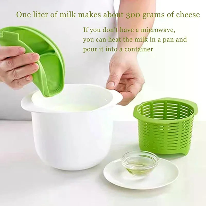 Cheese Making Kit – Mold Set, Tofu Press & Microwave Maker Cheese Making Kit Axl