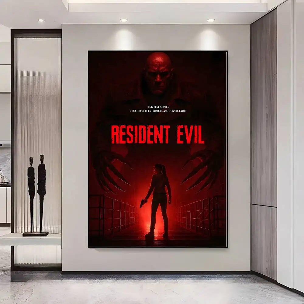 Resident Evil Game Series HD Wall Poster – Self-Adhesive PVC Wall Art Poster Axl z2 21X30cmNoframe
