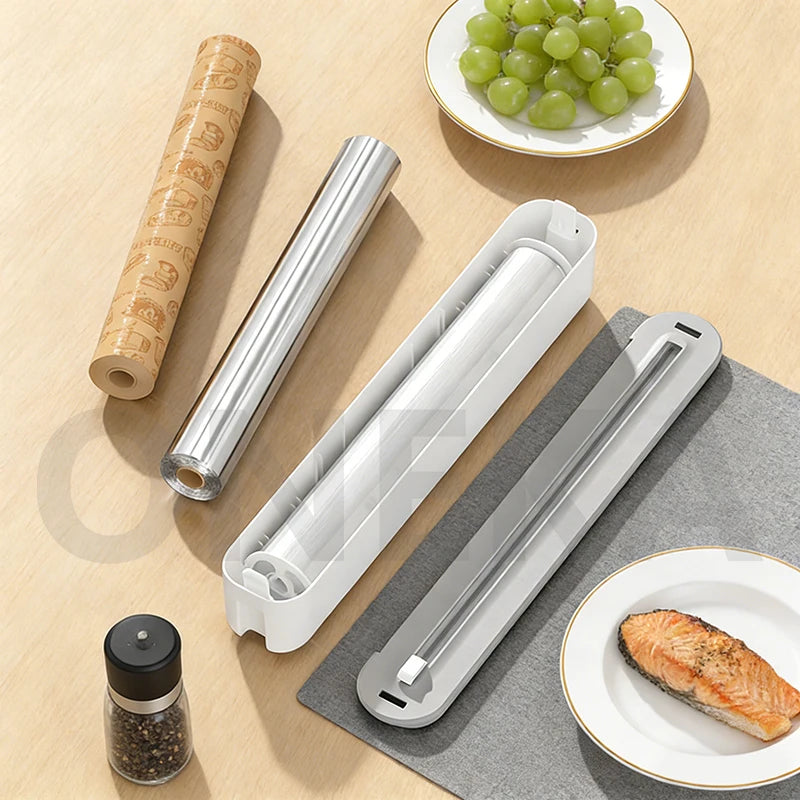 Plastic Wrap Cutter – Foil, Parchment & Gift Wrap Tool Kitchen Wrap Cutter Axl